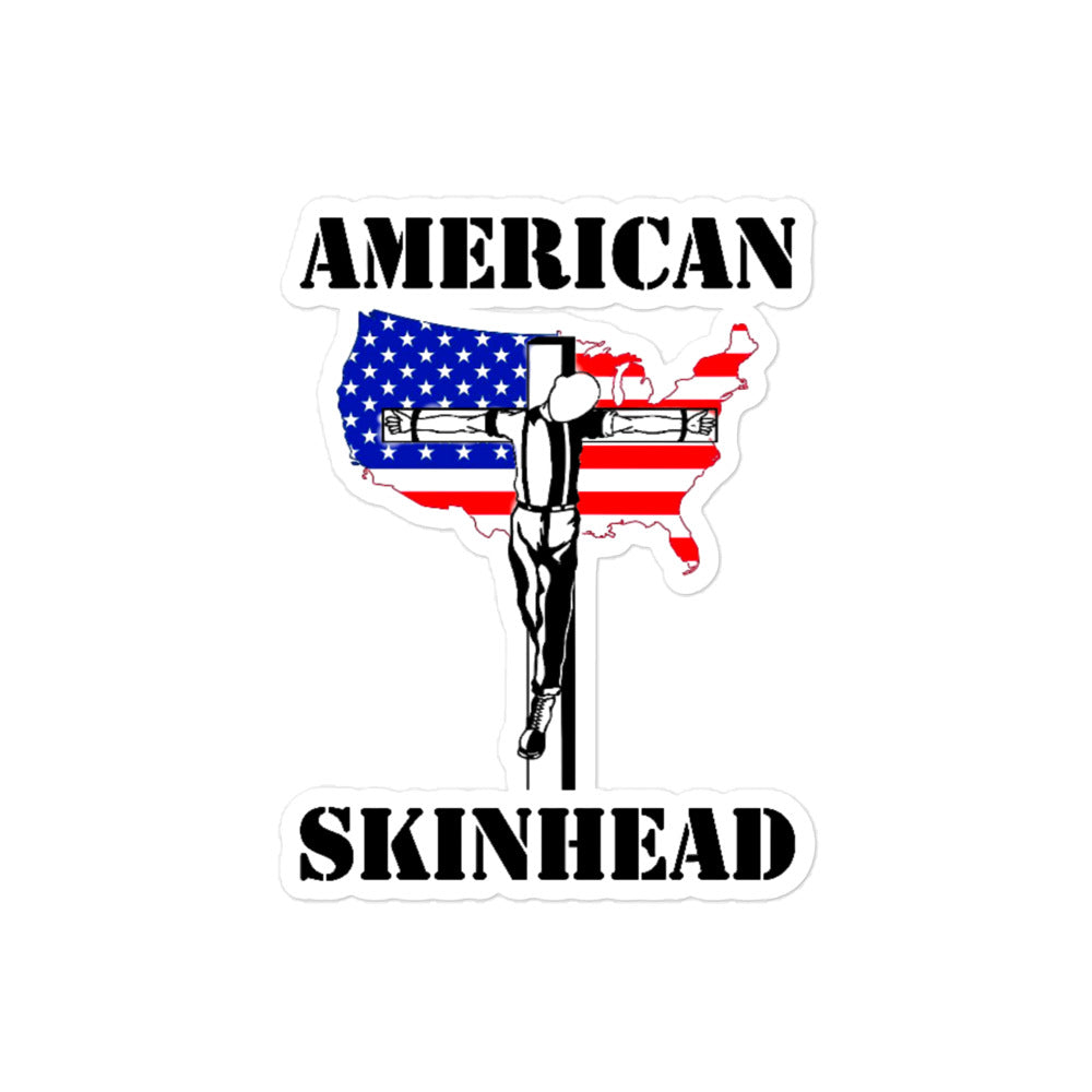 Stickers - American Skinhead Crucified