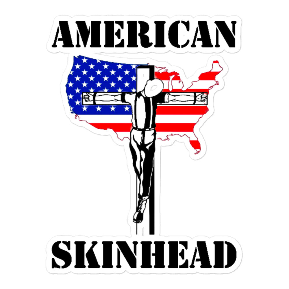 Stickers - American Skinhead Crucified